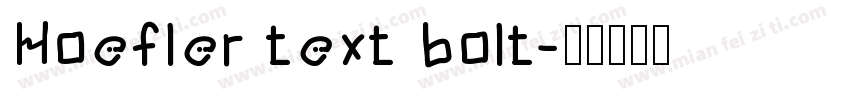 Hoefler text bolt字体转换